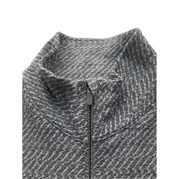 Lululemon Women's Outrun 1/2 Zip Top Hazy Heather Grey Thumbholes Size 8 - Picture 4 of 7